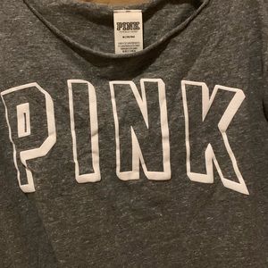 Pink grey shirt